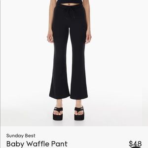 Aritzia Sunday Best Baby Waffle Pants
